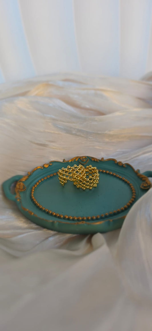 Golden Mesh Earrings