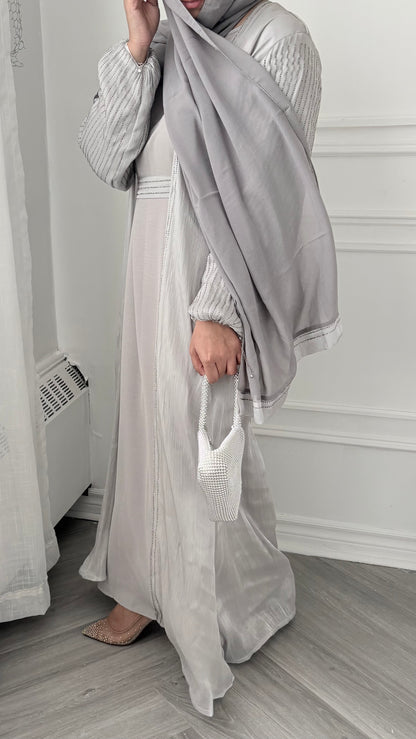 Reem Abaya Ice Grey