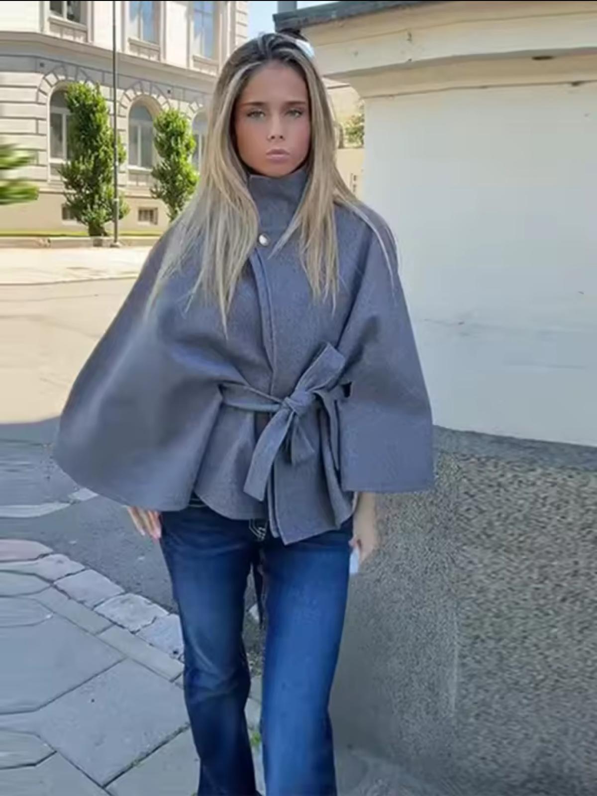 Gina poncho coat